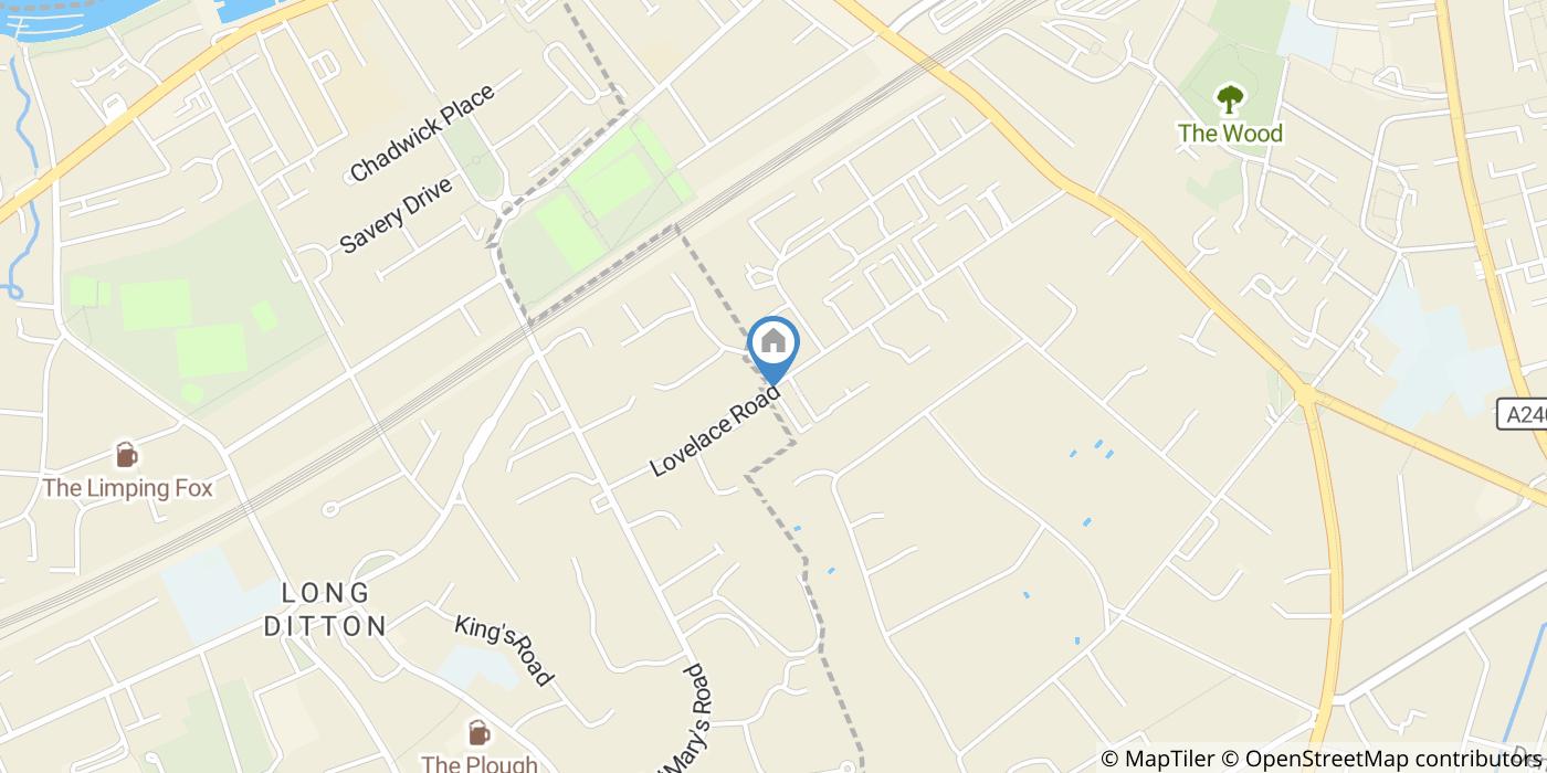 1 Bed Flat, Lovelace Road, KT6