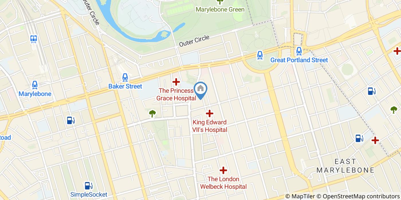 Studio Flat, Beaumont Court, W1G