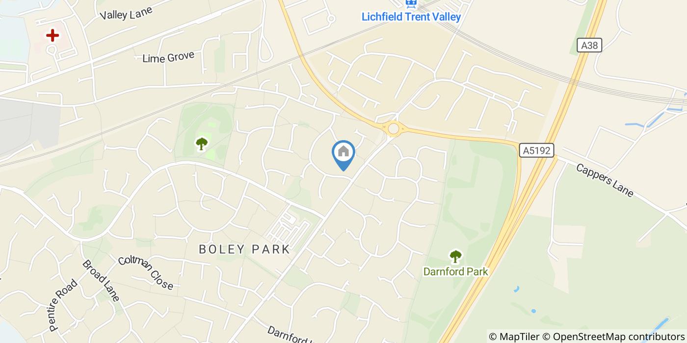 2 Bed Semi-Detached House, Cornfield Drive, WS14