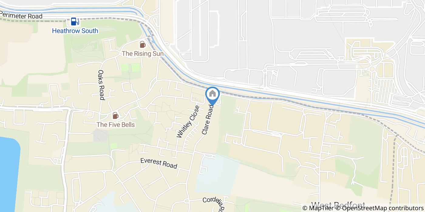 1 Bed Maisonette, Clare Road, TW19