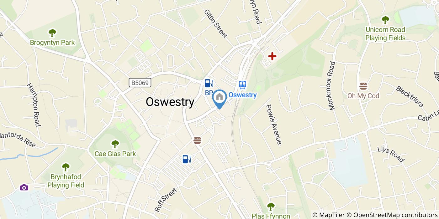 1 Bed Flat, Oswald Road, SY11