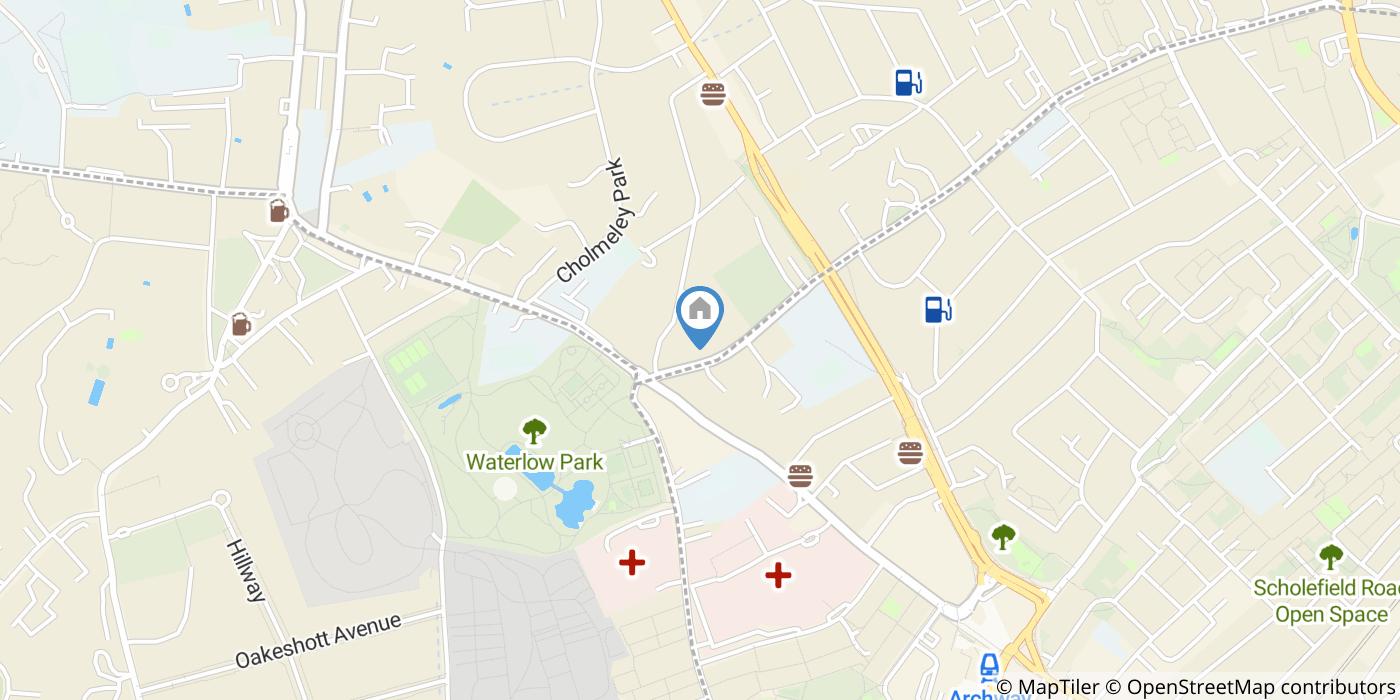 Studio Flat, Linden Mansions, N6