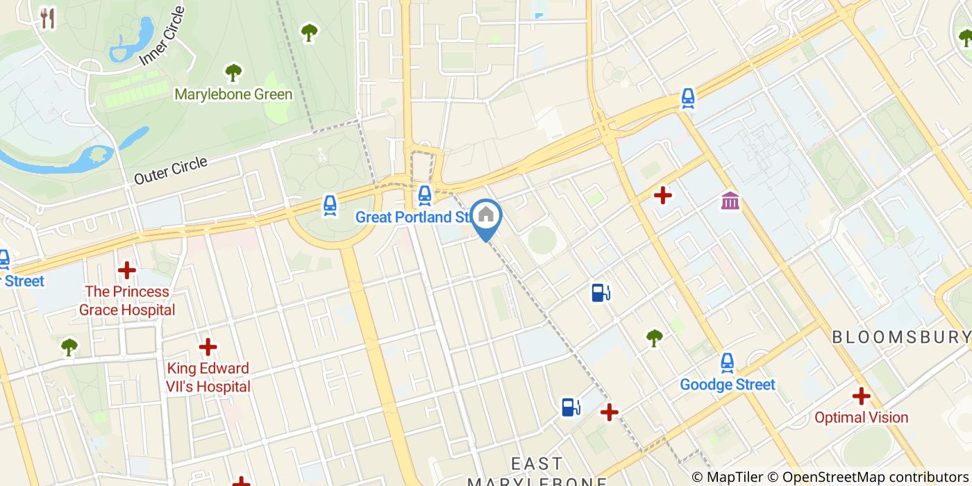 Studio Flat, Cleveland Street, W1T