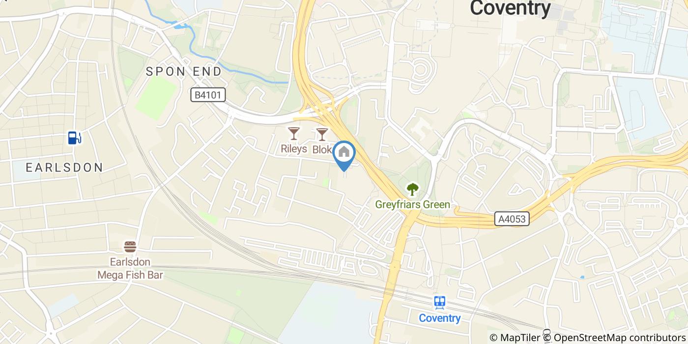 1 Bed Flat, Queens House, CV1