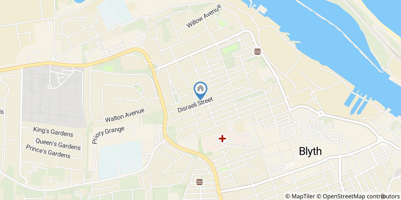 1 Bed Flat, Disraeli Street, NE24