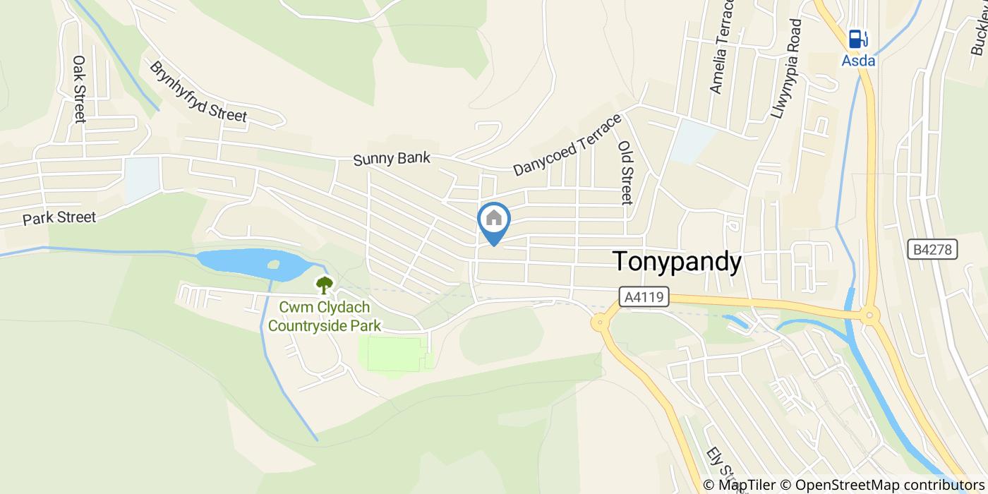 2 Bed Terraced House, Thomas Street, CF40