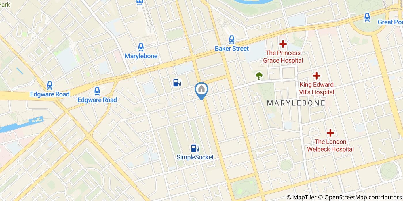 Studio Flat, Gloucester Place, W1U