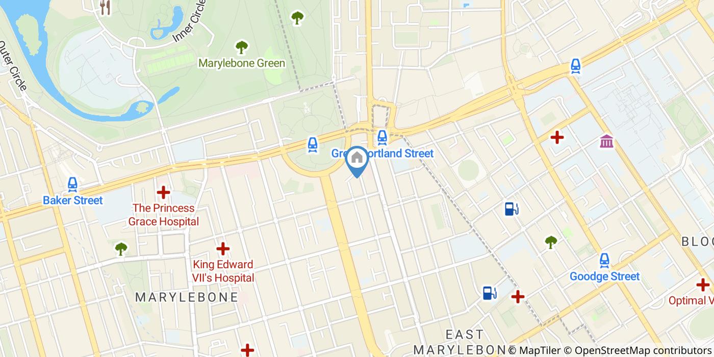 Studio Flat, Hallam Street, W1W