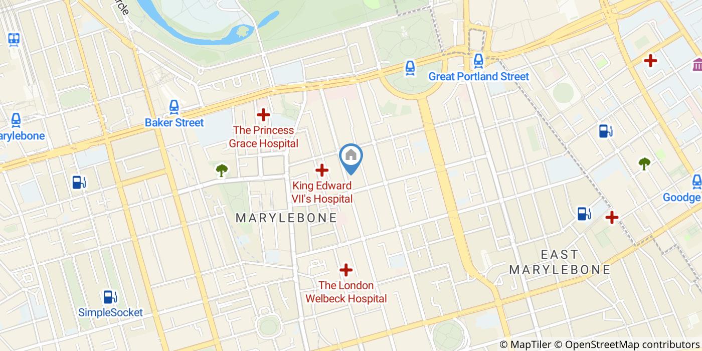 Bedsit, Upper Wimpole Street, W1G