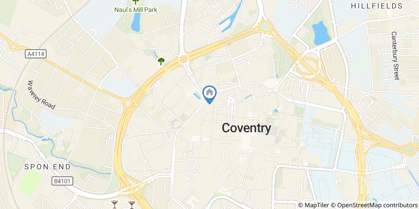 1 Bed Flat, Shunde Place, CV1