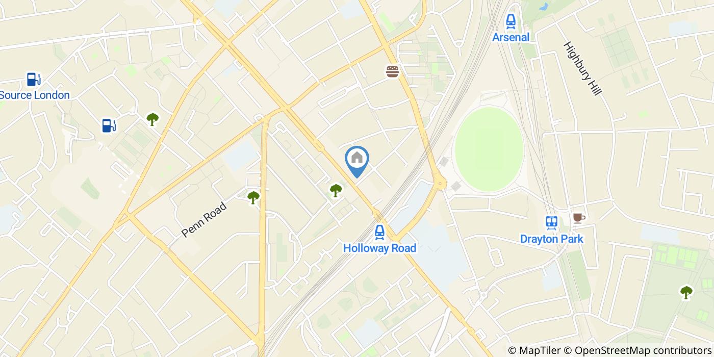 Studio Flat, Holloway Road, N7