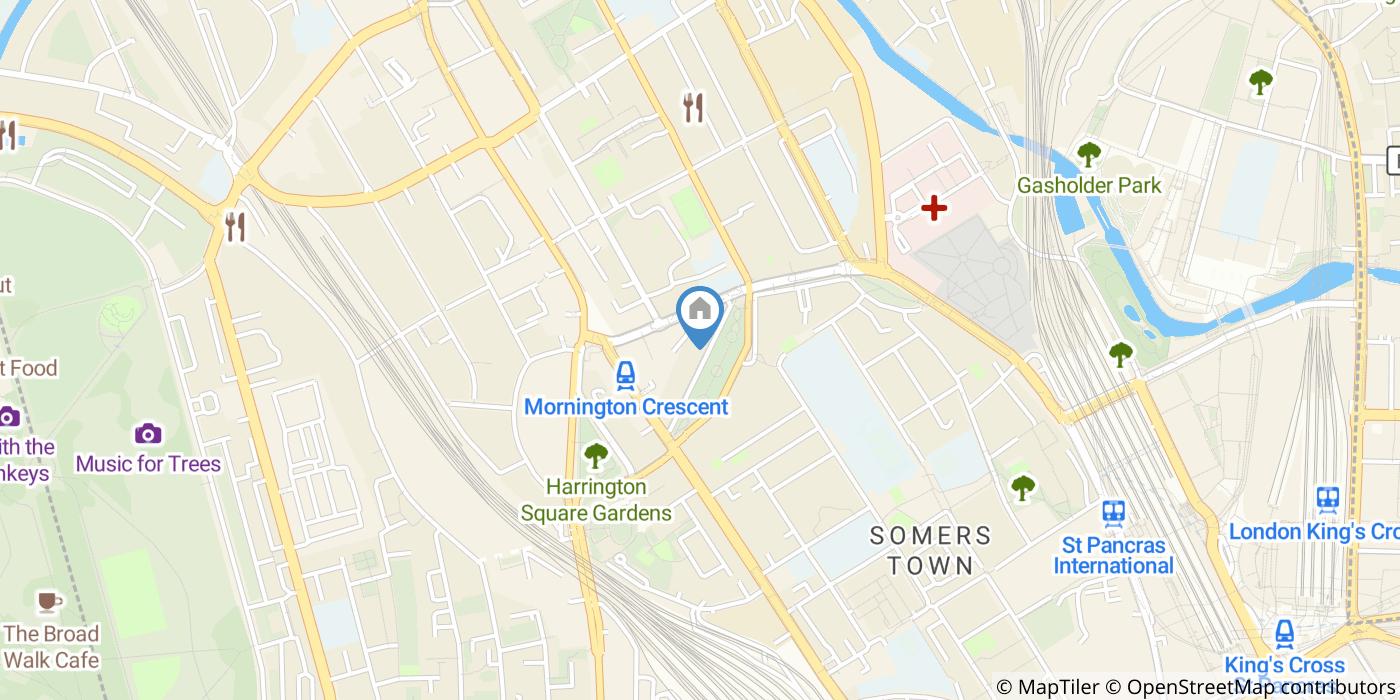 Studio Flat, Oakley Square, NW1