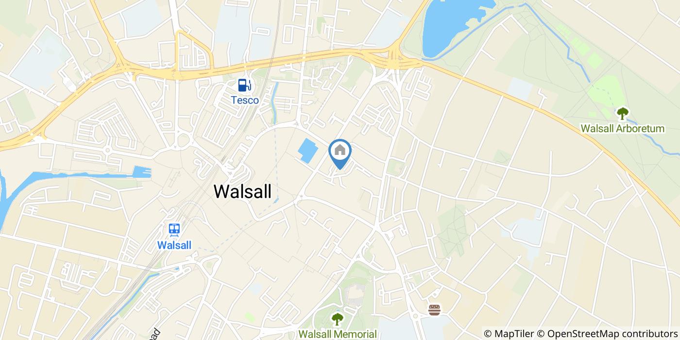 Studio Flat, Intown, WS1