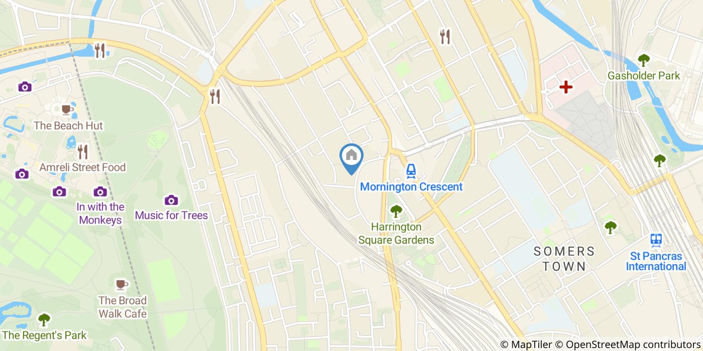 Studio Flat, Mornington Crescent, NW1