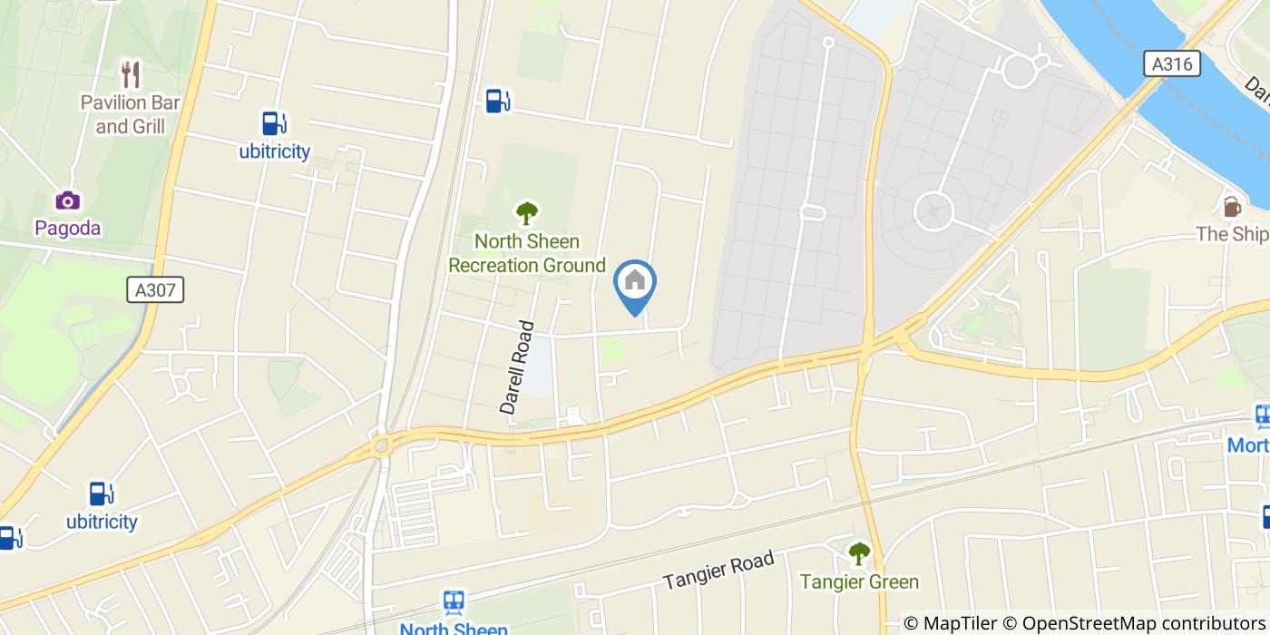 Studio Flat, Chaucer Avenue, TW9