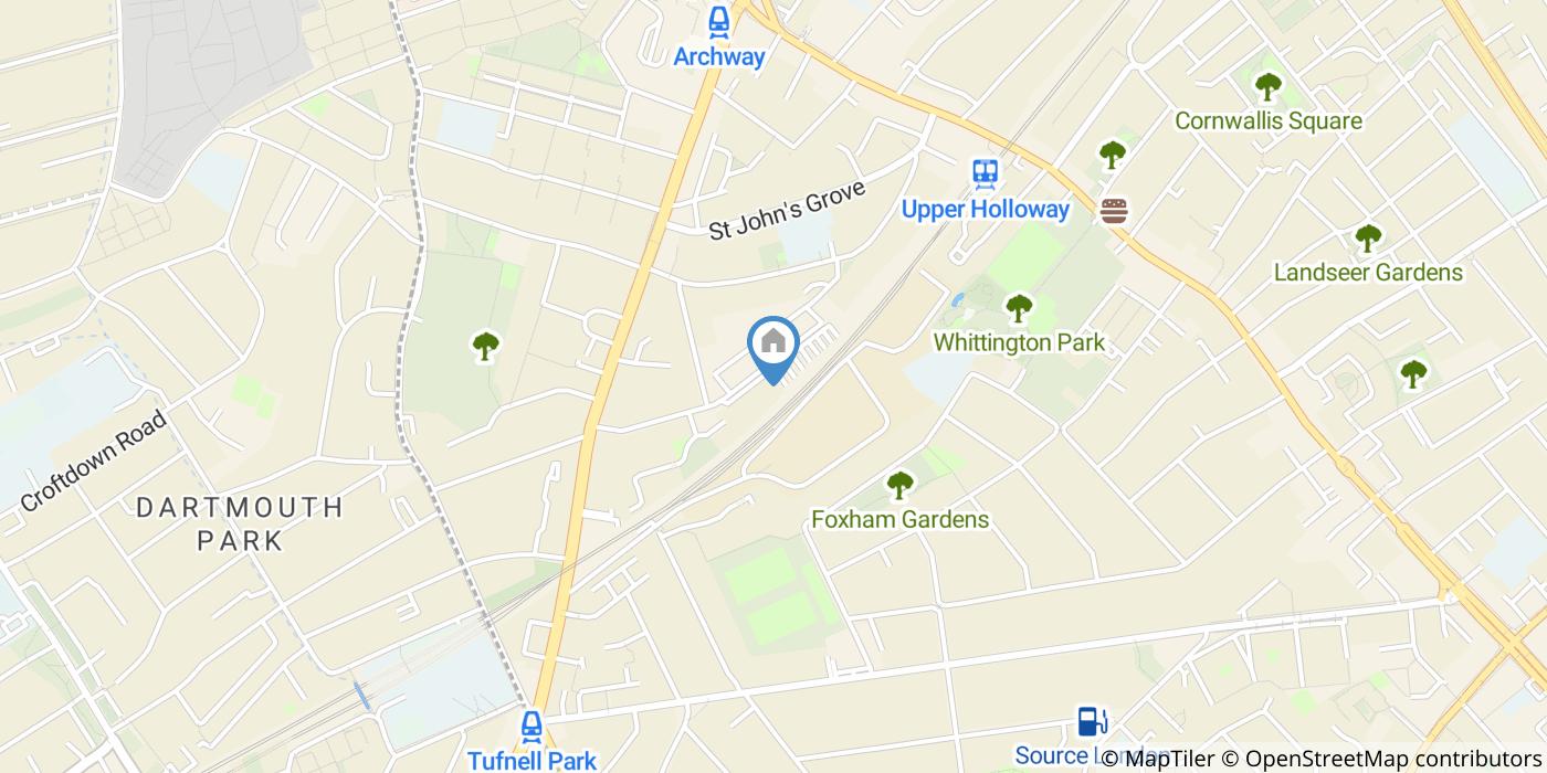 2 Bed Flat, Goddard Place, N19