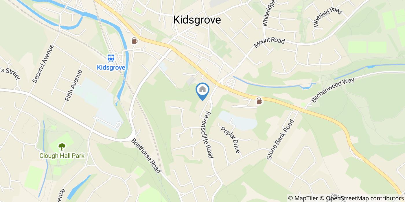 1 Bed Flat, Ravenscliffe Road, ST7