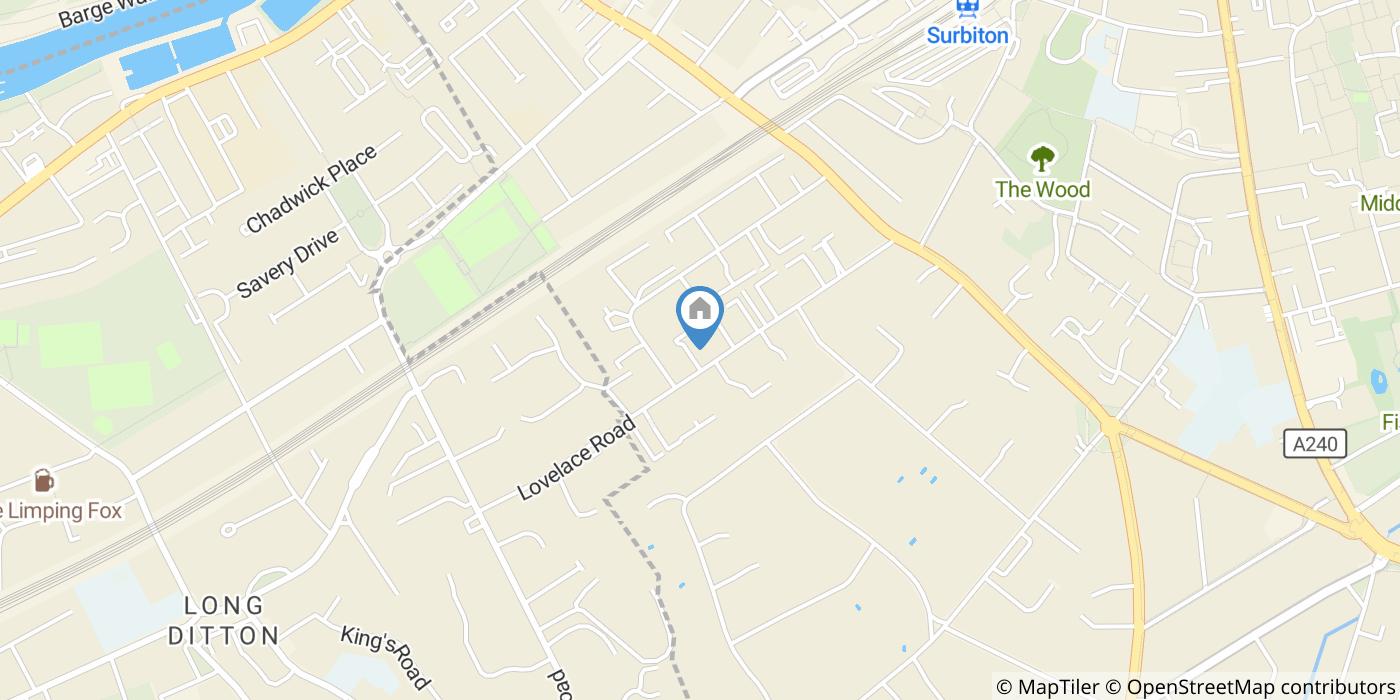 2 Bed Flat, Lovelace Road, KT6