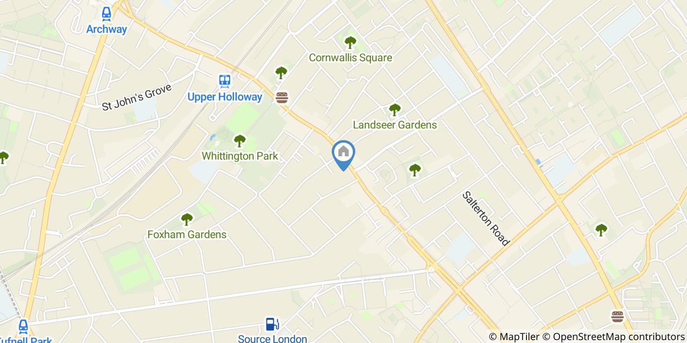 Studio Flat, Holloway Road, N19