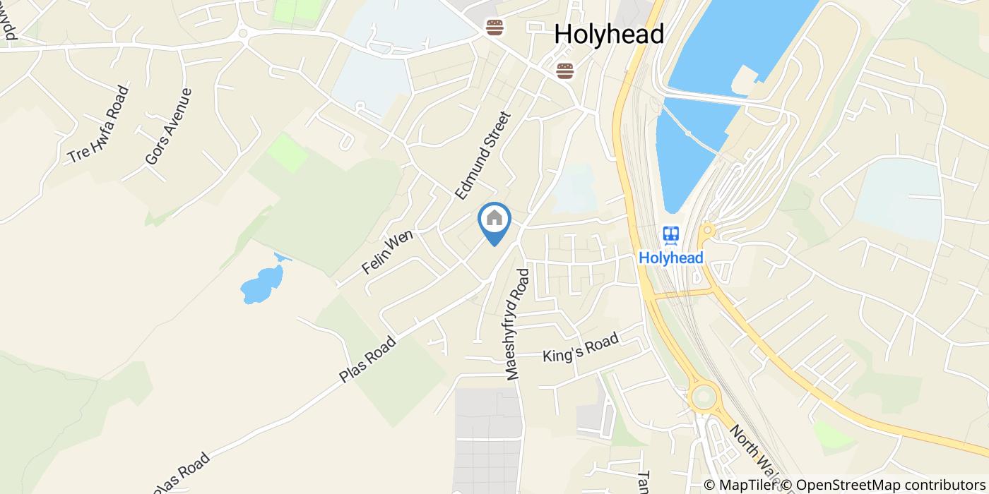 1 Bed Flat, Port View House, LL65