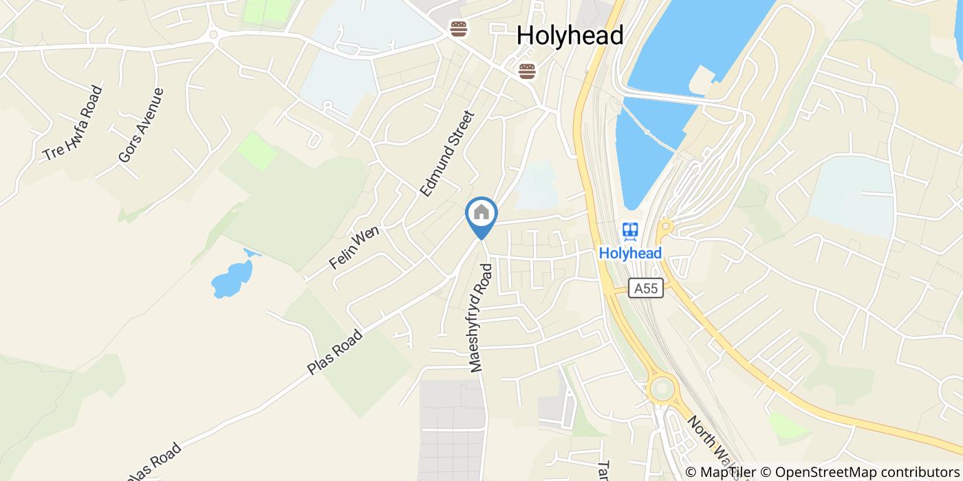 1 Bed Flat, Port View House, LL65