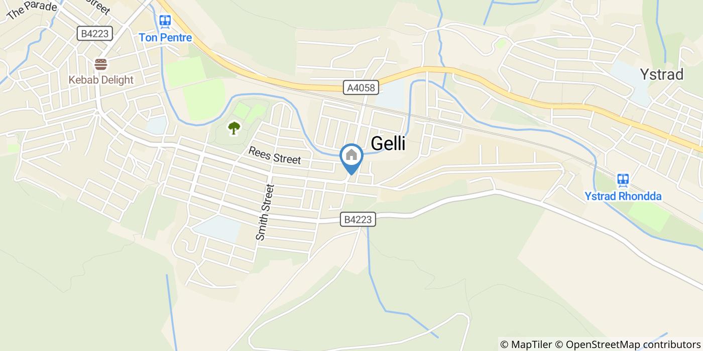 3 Bed Terraced House, Tyisaf, CF41