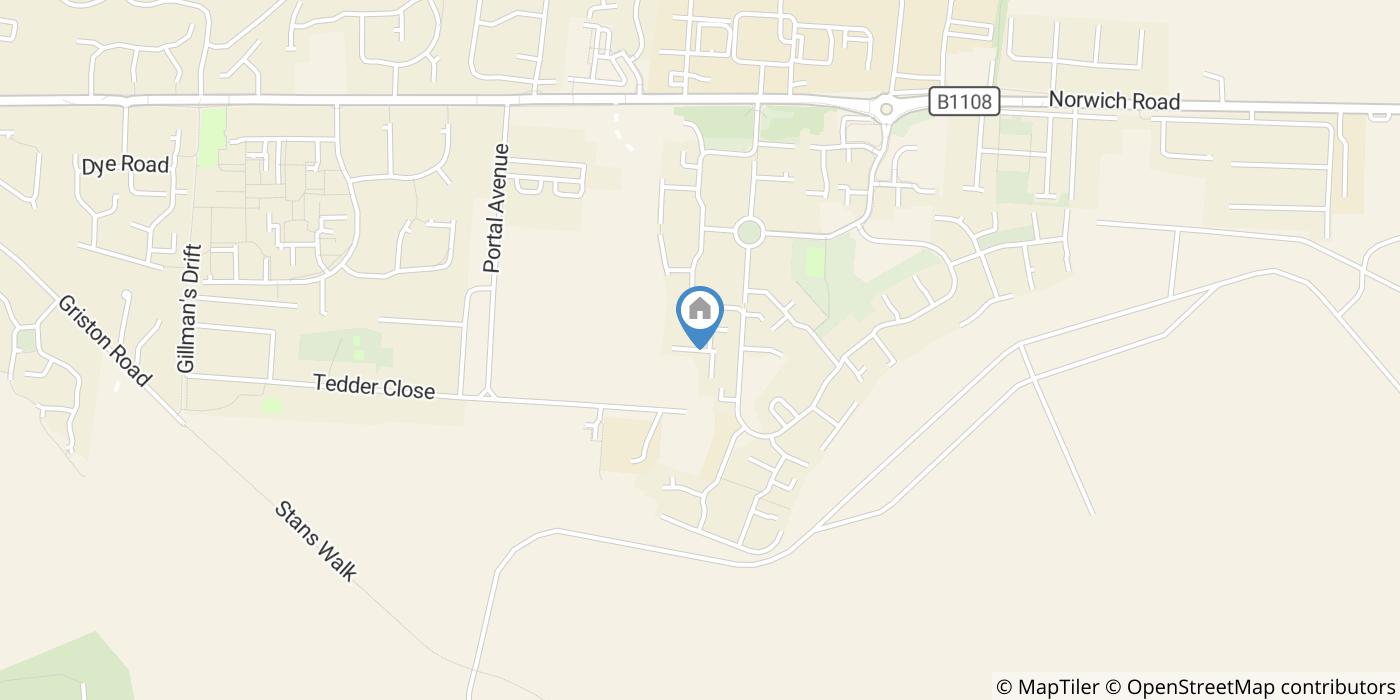 1 Bed Semi-Detached House, Sunderland Close, IP25