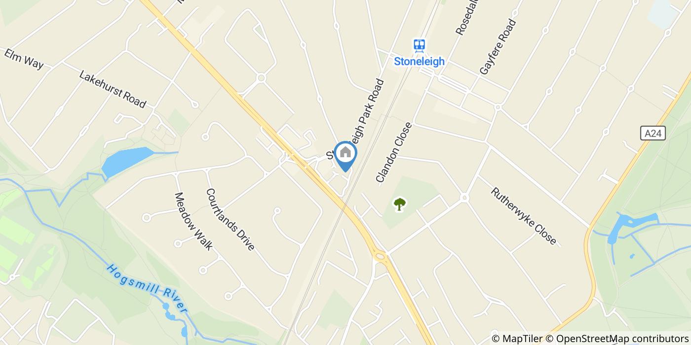 1 Bed Flat, Rembrandt Court, KT19