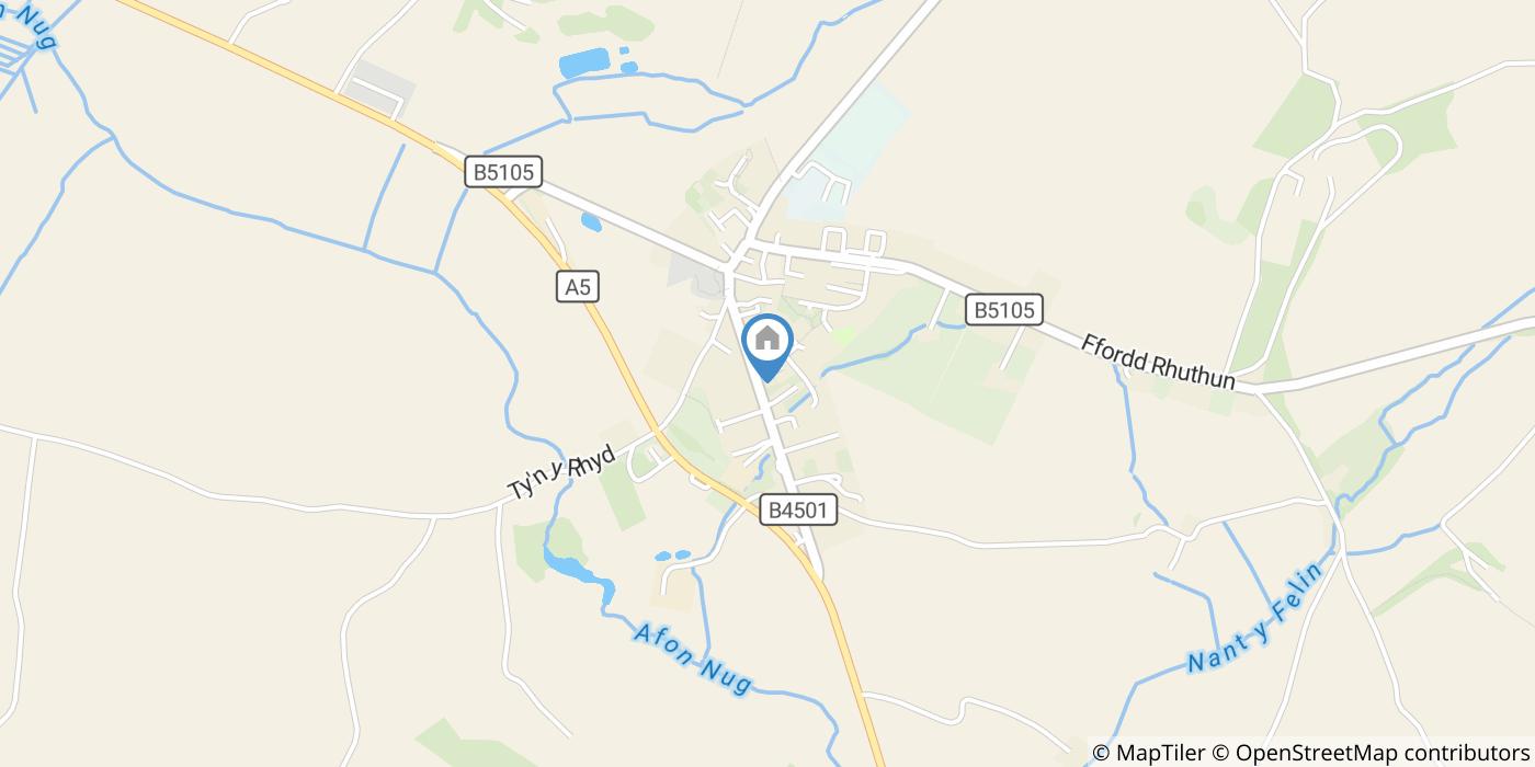 1 Bed Flat, Capel Moriah, LL21