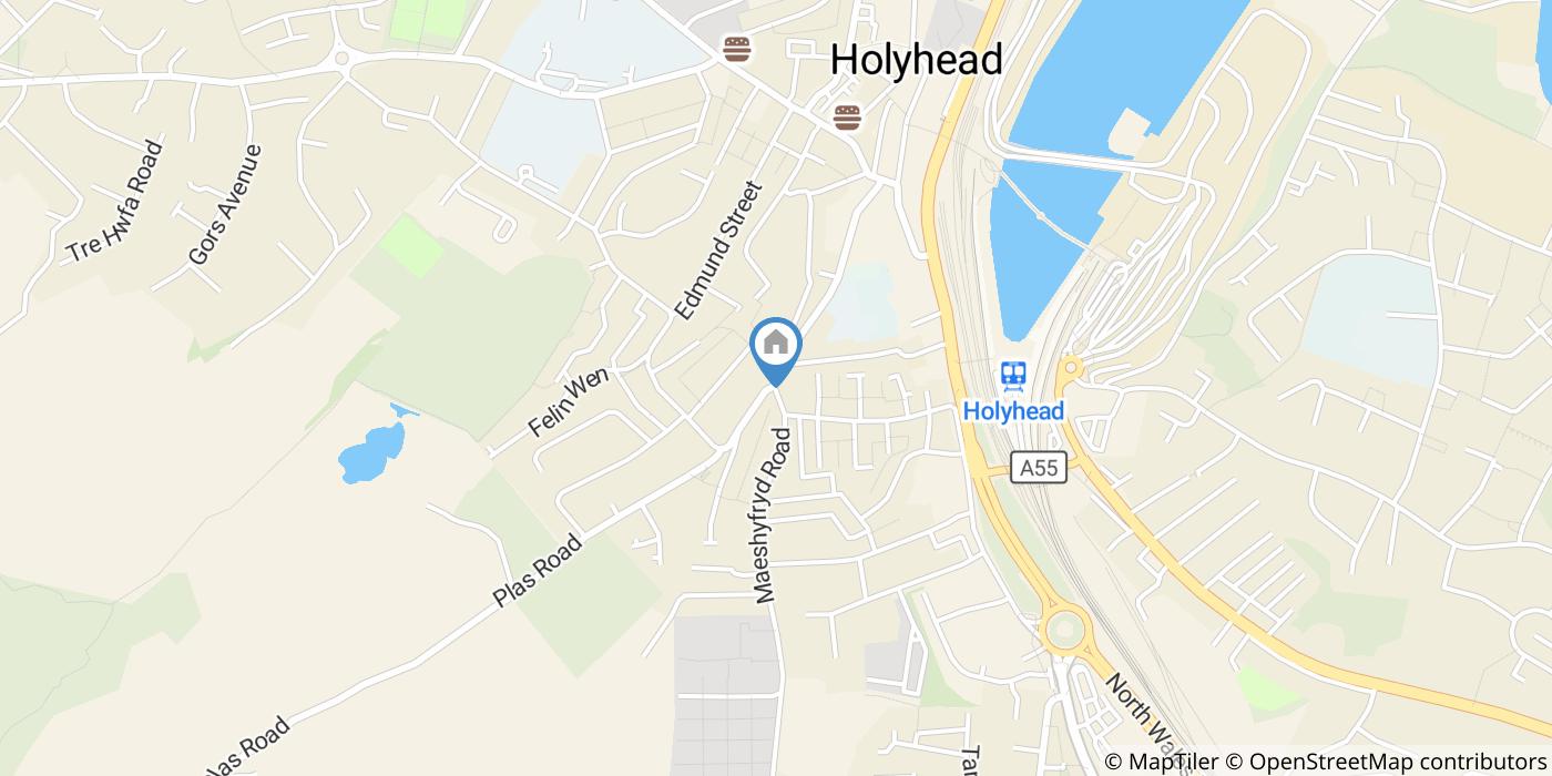 1 Bed Flat, Port View House, LL65