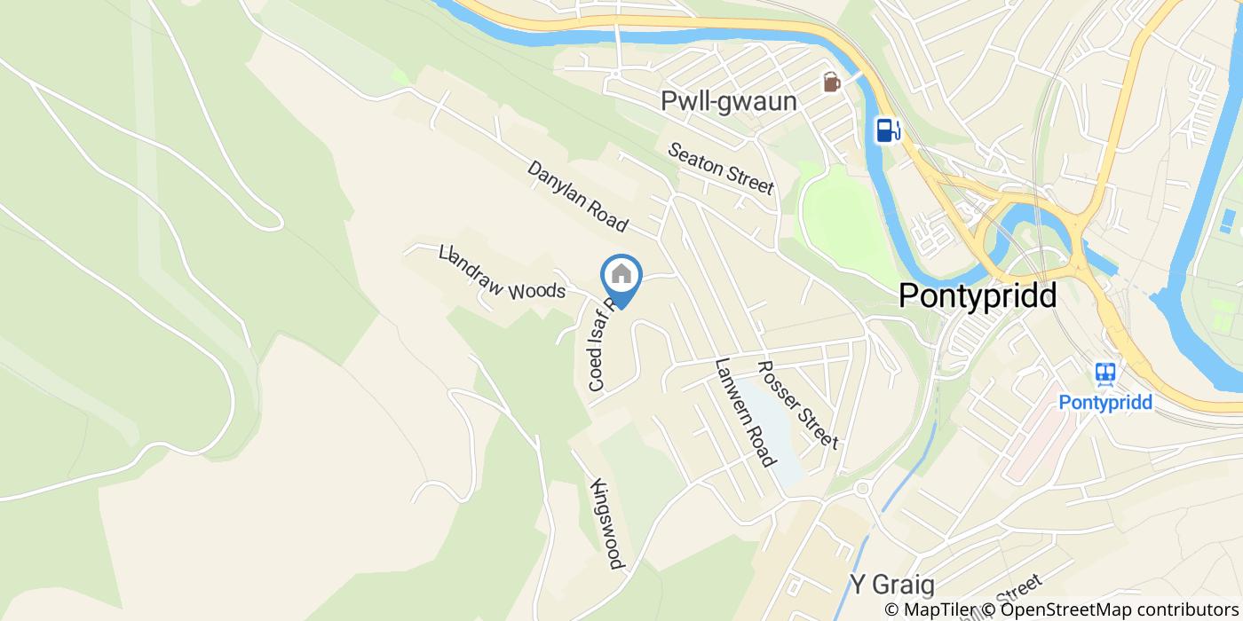 2 Bed Bungalow, Coed Isaf Rd, CF37