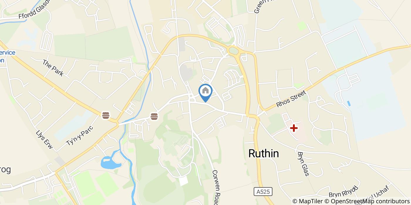 1 Bed Flat, Well Street, LL15