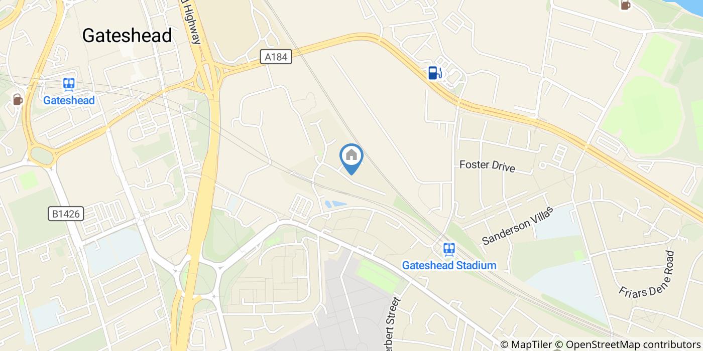 2 Bed Flat, Chaucer Close, NE8