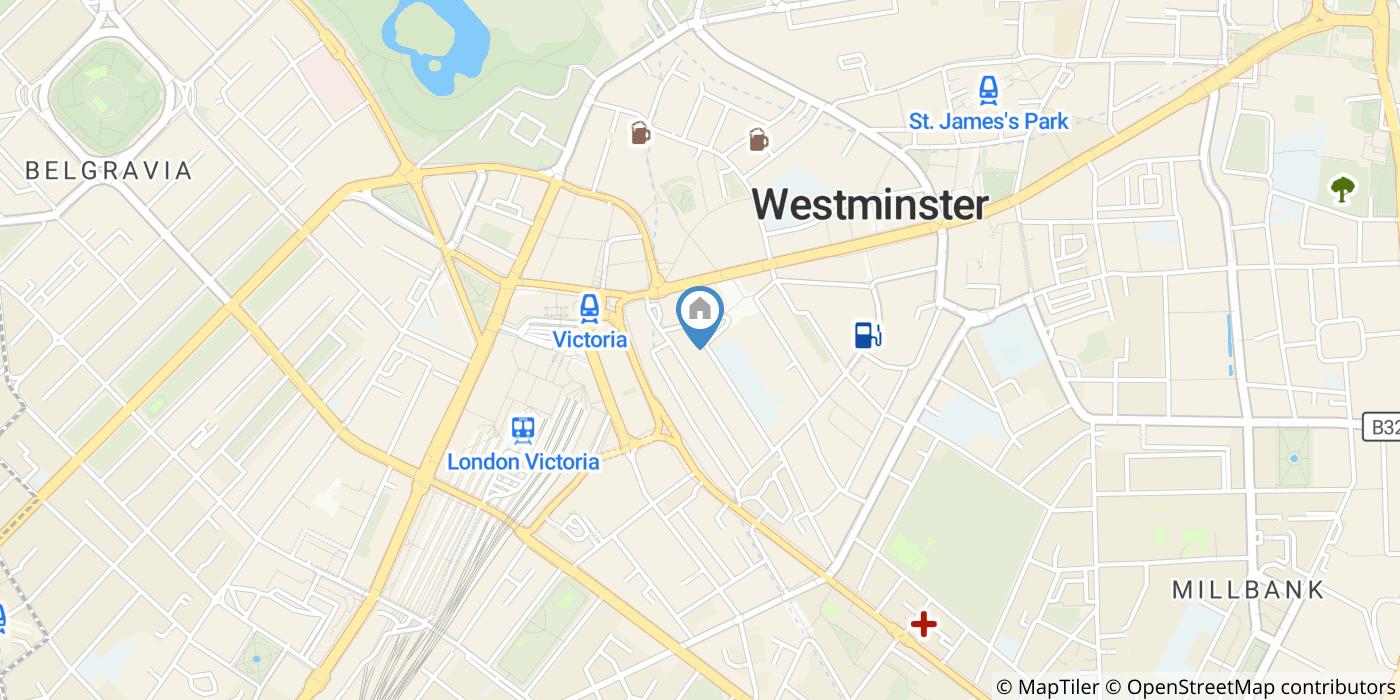 1 Bed Flat, Ashley Court, SW1P