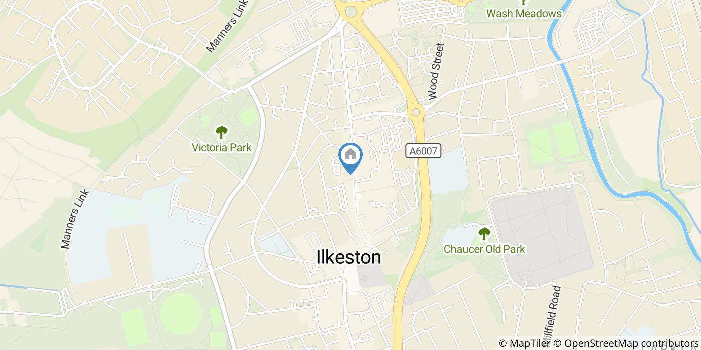 1 Bed Flat, Bath Street, DE7