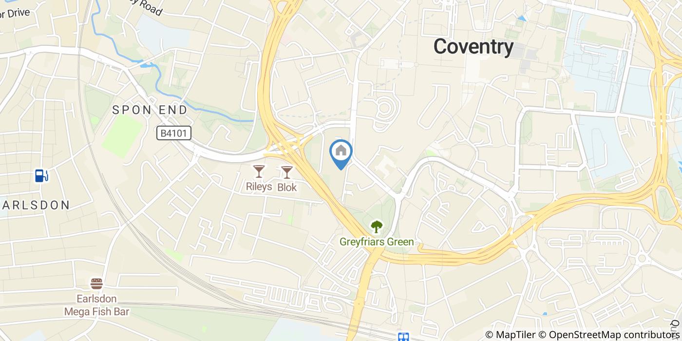 1 Bed Flat, Queen Victoria Road, CV1