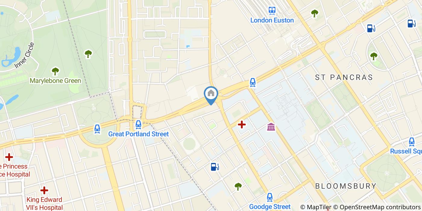 Studio Flat, Warren Court, NW1