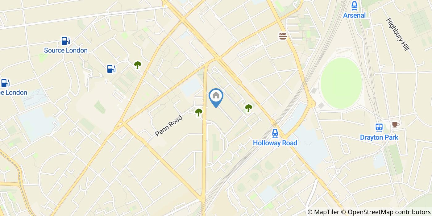 3 Bed Terraced House, Loraine Mansions, N7