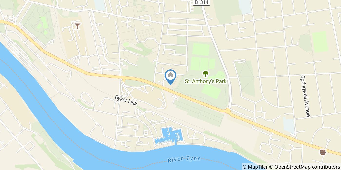 1 Bed Terraced House, Harbottle Court, NE6