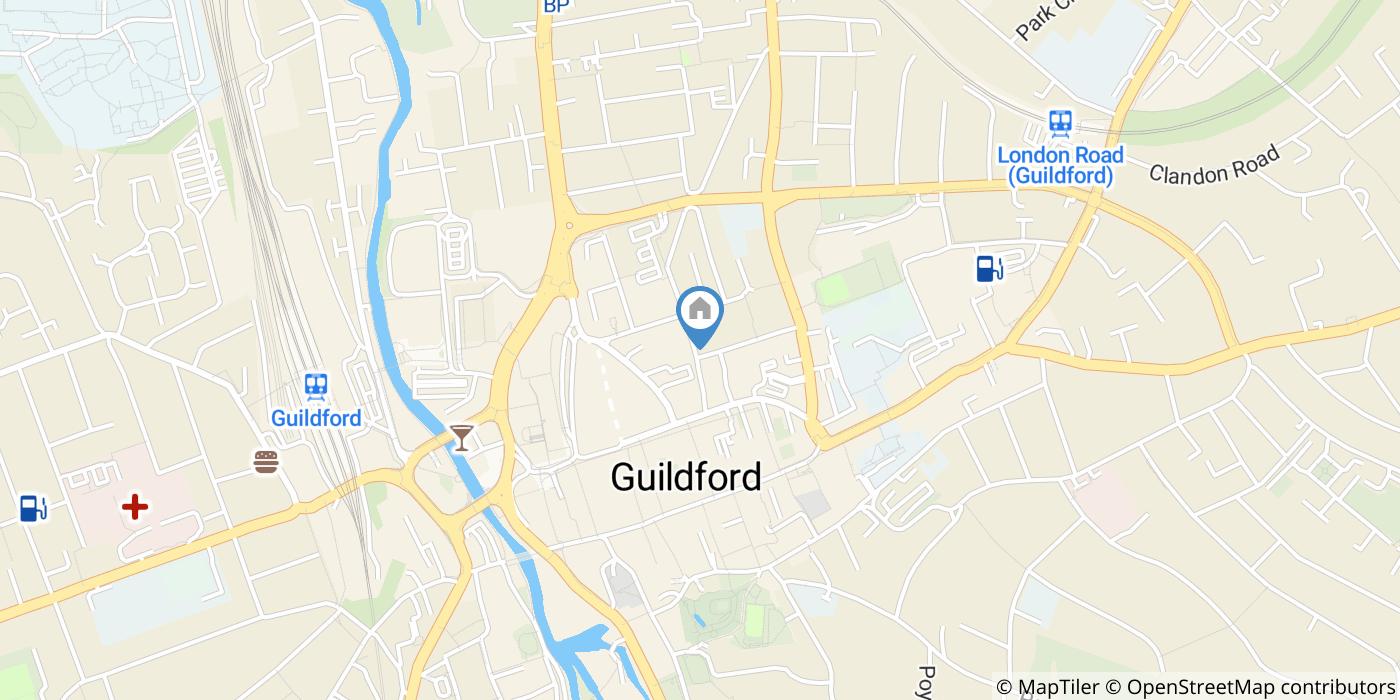 1 Bed Flat, Haydon Place, GU1