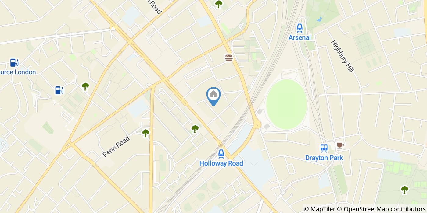 Room in a Shared House, Dunford Road, N7