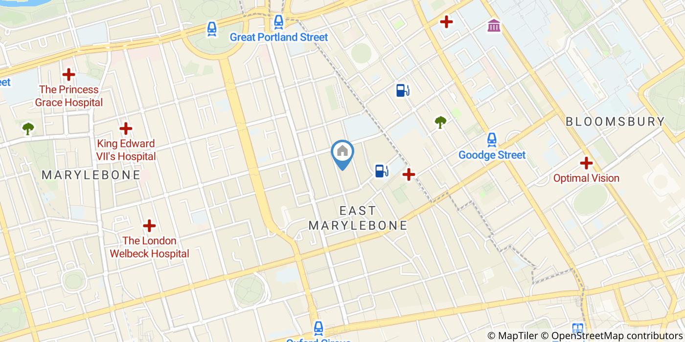 1 Bed Flat, Titchfield Street, W1W