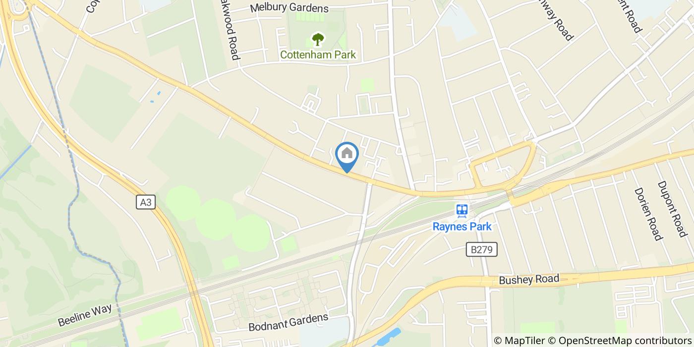 1 Bed Flat, Coombe Lane, SW20