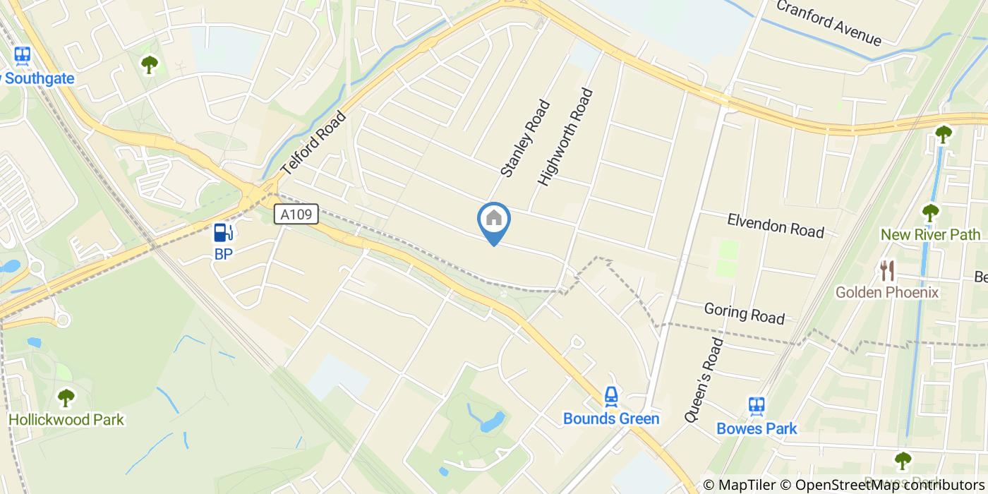 1 Bed Flat, Maidstone Road, N11