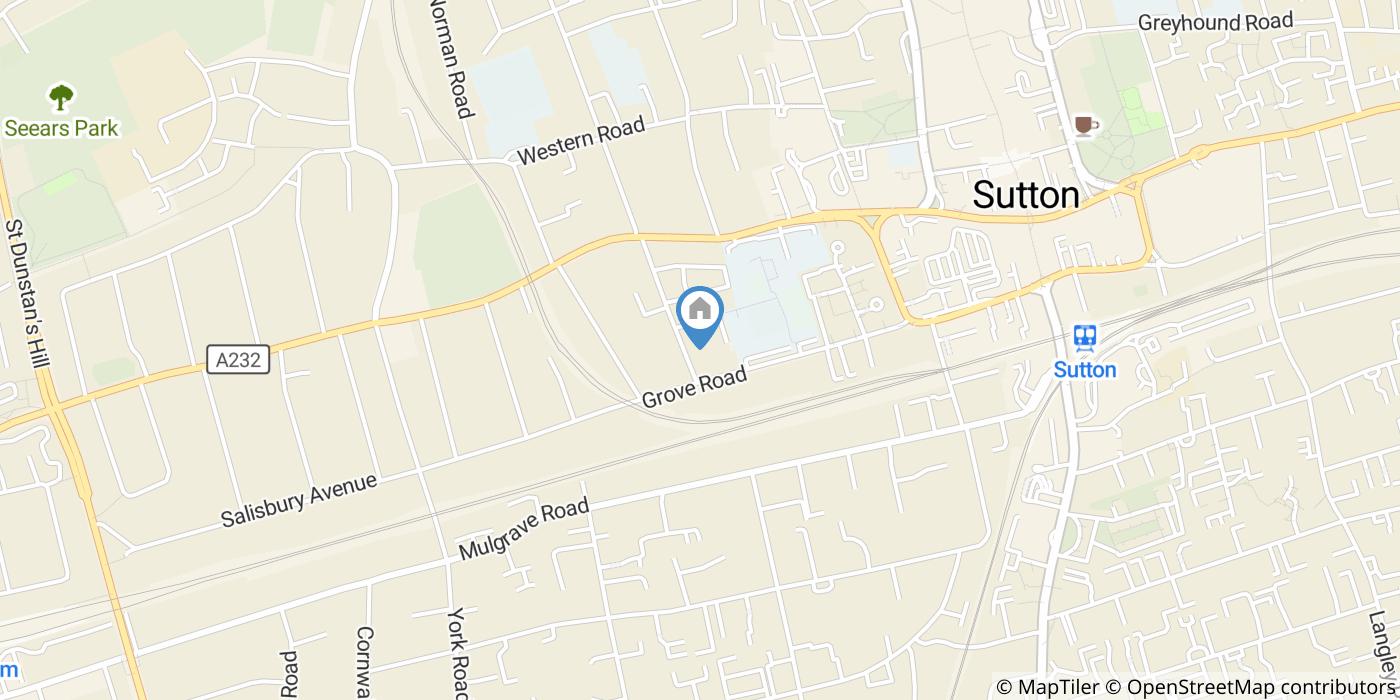 1 Bed Flat, Rowan Lodge, SM1