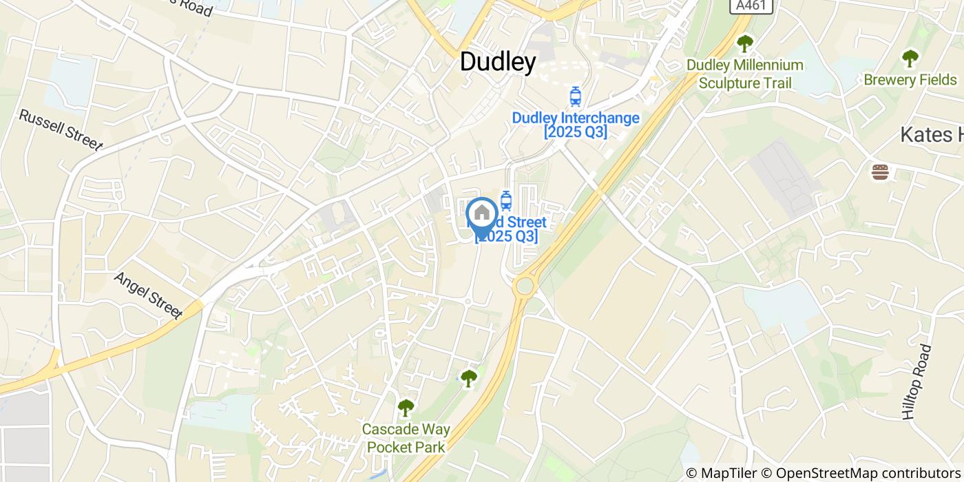 2 Bed Flat, The Minories, DY2