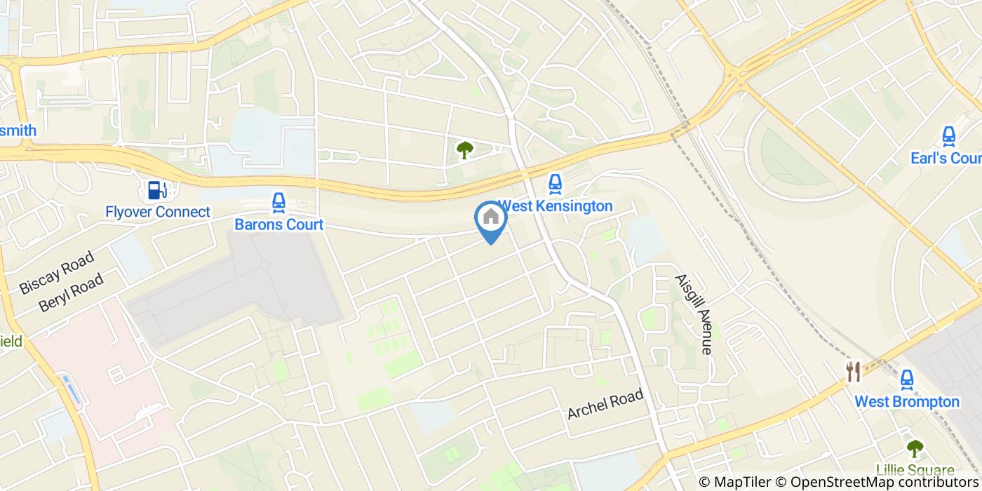 1 Bed Flat, Comeragh Road, W14