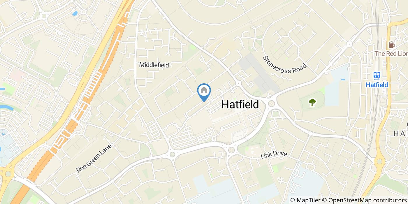 Studio Flat, Broomfield Court, AL10