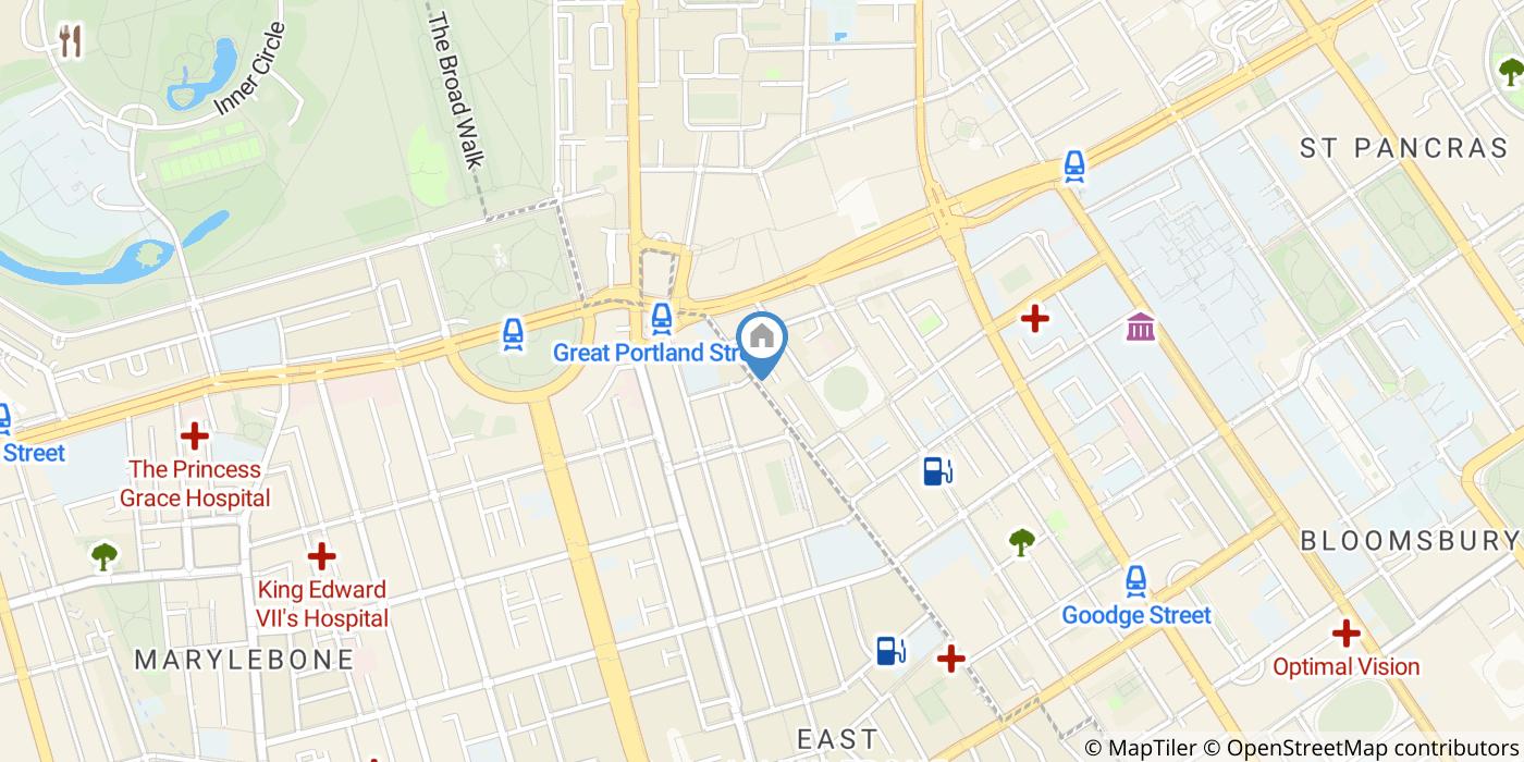 Studio Flat, Cleveland Street, W1T