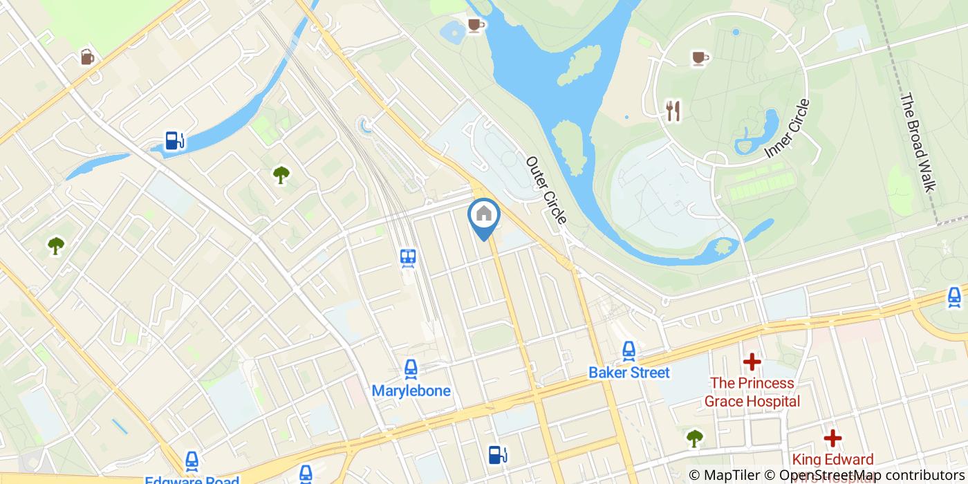 Studio Flat, Gloucester Place, NW1